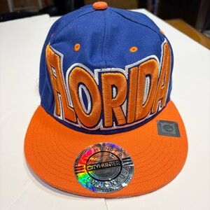 City Hunter Florida Hat Gators Orange Blue Football university Florida